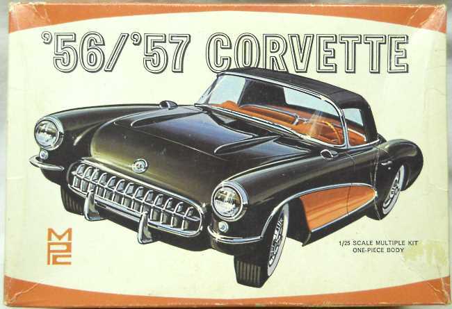 MPC 1/25 1956 1957 Chevrolet Corvette - Bud Anderson Master Kit -Built It One Of Eight Ways, 301-200 plastic model kit